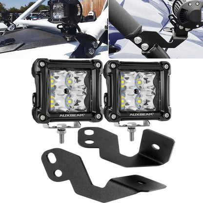 3″ projecteurs LED compacts Spot/faisceau large & montant A support de montage pour 2014–2020 POLARIS RZR XP 1000, 2015–2020