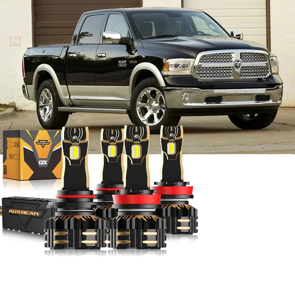 pour 2014 Ram 1500 (without projector-type headlights) 9005 H11 Ampoules de phare LED Bundle – vue 14