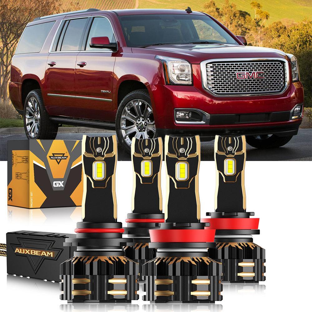 pour 2015-2019 GMC Yukon Halogen 9005 H11 Ampoules de phare LED Bundle
