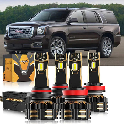 Kit d’ampoules LED de phare 9005 H11 pour 2015–2016, 2019 GMC Yukon XL Halogen – NOVADOMIO