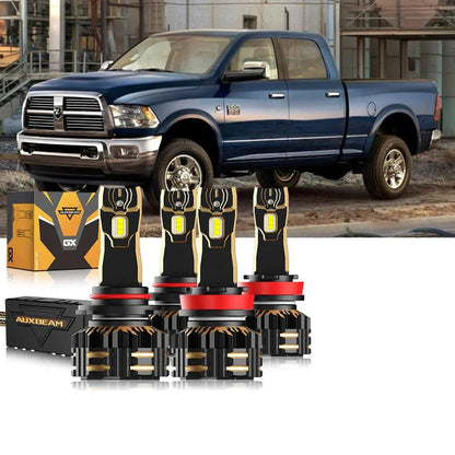 Pour 2011–2012 Ram 2500 H13 Ampoules de phare LED – vue 6 – NOVADOMIO