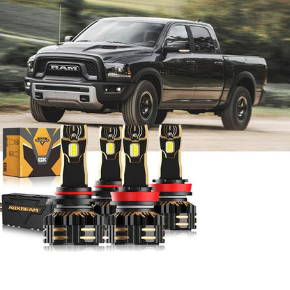Kit d’ampoules LED de phare 9005 H11 pour Ram 1500 (sans projector-type phares) 2015 – vue 14 – NOVADOMIO