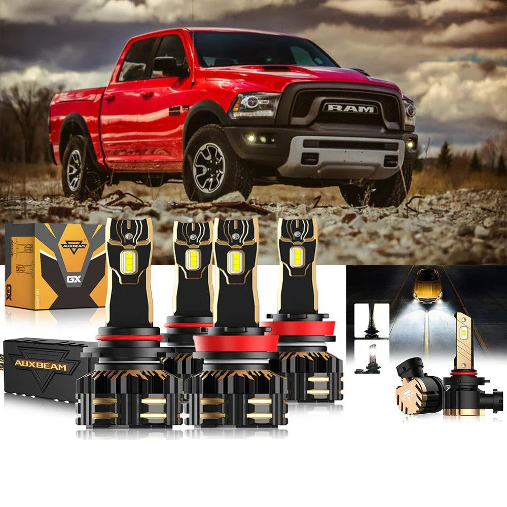 pour 2016-2017 Ram 1500 ( without projector-type headlights) 9005 H11 Ampoules de phare LED Bundle – vue 12