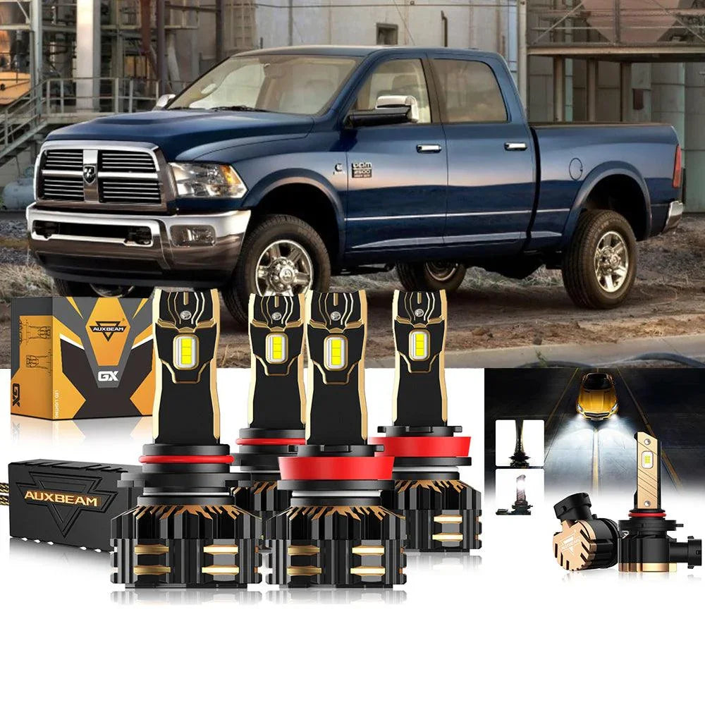 pour 2011-2012 Ram 2500 H13 Ampoules de phare LED – vue 3