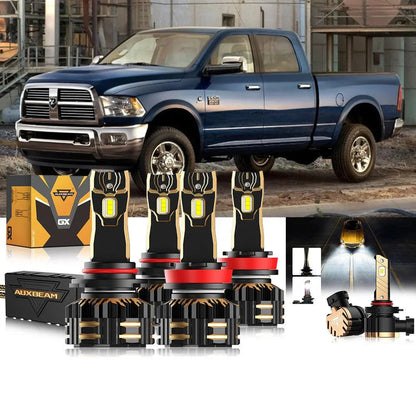 Pour 2011–2012 Ram 2500 H13 Ampoules de phare LED – vue 3 – NOVADOMIO