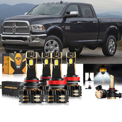 9005 H11 phares ampoules LED kit pour Ram 2500 (sans projector-type phares) 2016–2017 – vue 12 – NOVADOMIO