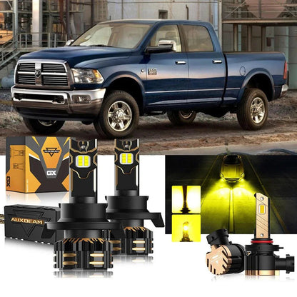 Pour 2011–2012 Ram 2500 H13 Ampoules de phare LED – vue 2 – NOVADOMIO