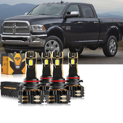 Kit ampoules LED 9005 feux de route / croisement – Ram 2500 2016-2017 avec phares type projecteur – vue 14 – NOVADOMIO