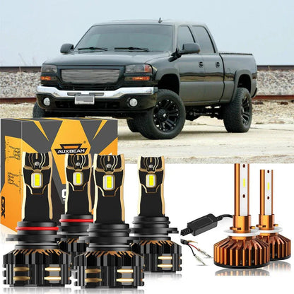 Kit d’ampoules LED de phare 9005 9006 pour GMC Sierra 2500 HD 2001–2002 – NOVADOMIO