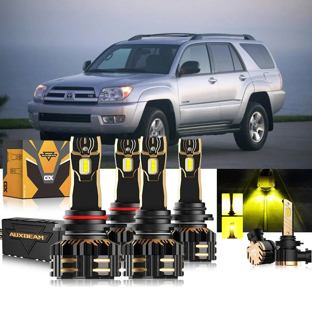 pour 2003-2004 Toyota 4Runner 9005 9006 Ampoules de phare LED Bundle – vue 10