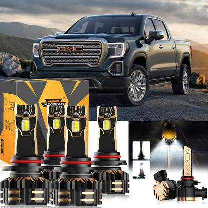 pour 2007 GMC Sierra 1500 Classic 9005 Ampoules de phare LED Bundle – NOVADOMIO