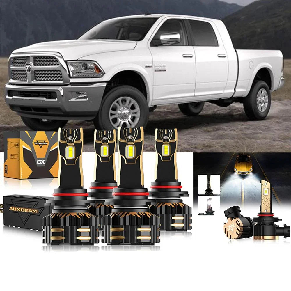 pour 2018-2019 Ram 2500 (avec projector-type headlights) 9005 9005 LED Headlights Bulbs Bundle