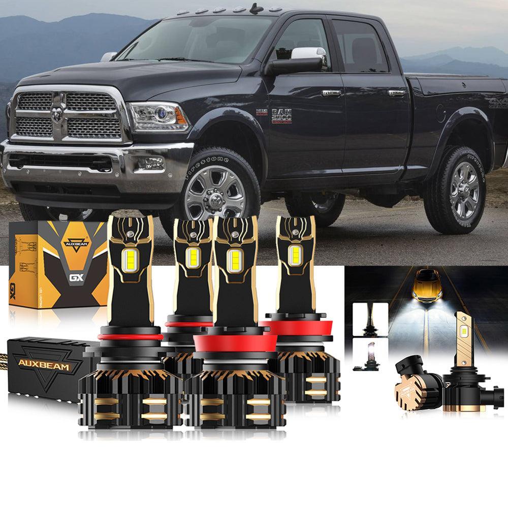 pour 2016-2017 Ram 2500 (without projector-type headlights) 9005 H11 LED Headlights Bulbs Bundle