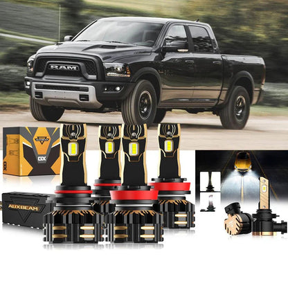 Kit d’ampoules LED de phare 9005 H11 pour Ram 1500 (sans projector-type phares) 2015 – NOVADOMIO