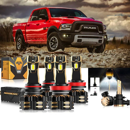 Kit d’ampoules LED de phare 9005 H11 pour Ram 1500 (sans projector-type phares) 2016–2017 – NOVADOMIO
