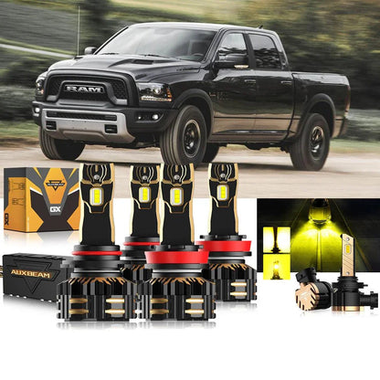 Kit d’ampoules LED de phare 9005 H11 pour Ram 1500 (sans projector-type phares) 2015 – vue 11 – NOVADOMIO