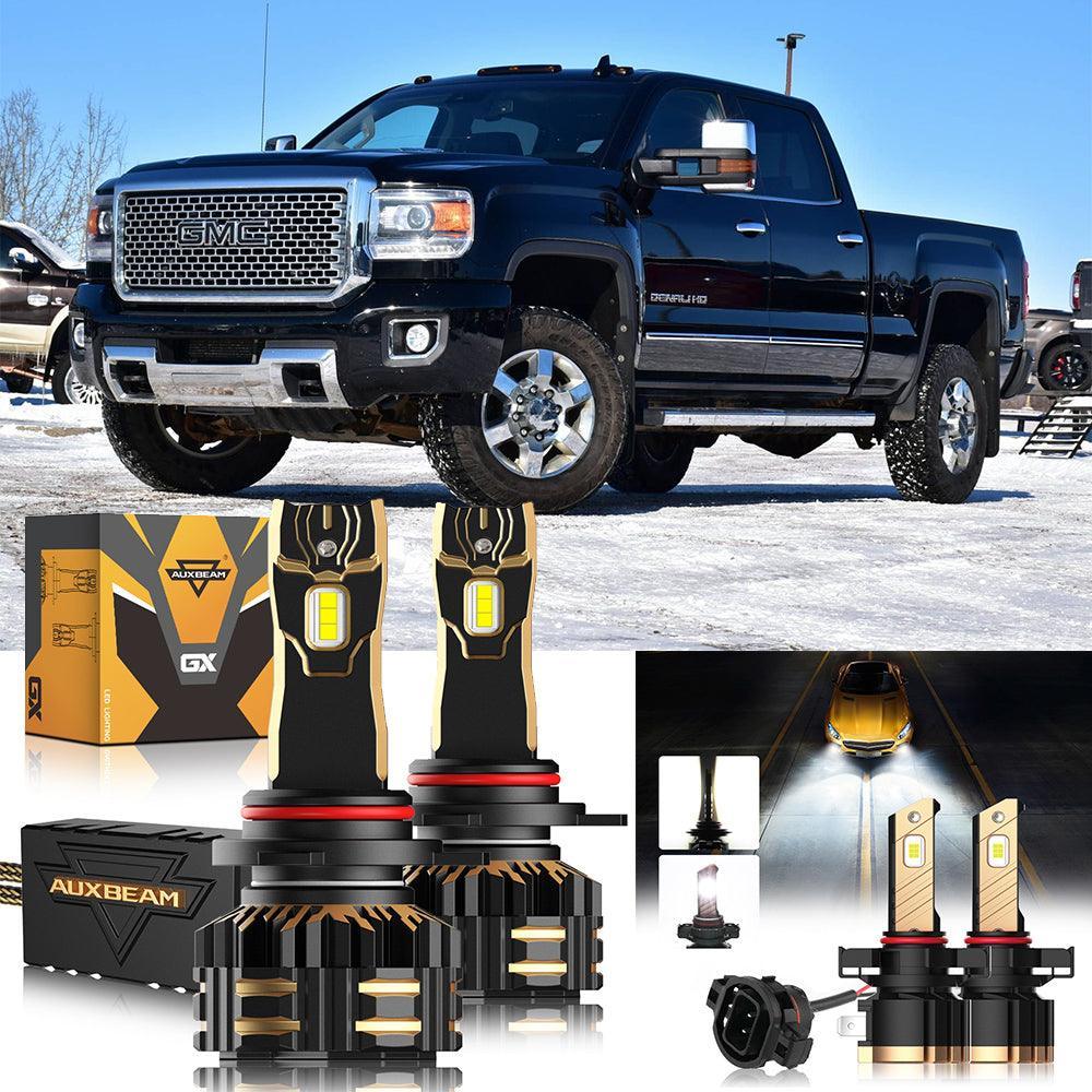 pour 2015 GMC Sierra 3500 HD 9012 Ampoules de phare LED