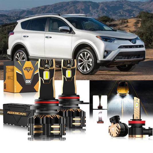 pour 2016-2018 Toyota RAV4 9012 Ampoules de phare LED Bundle