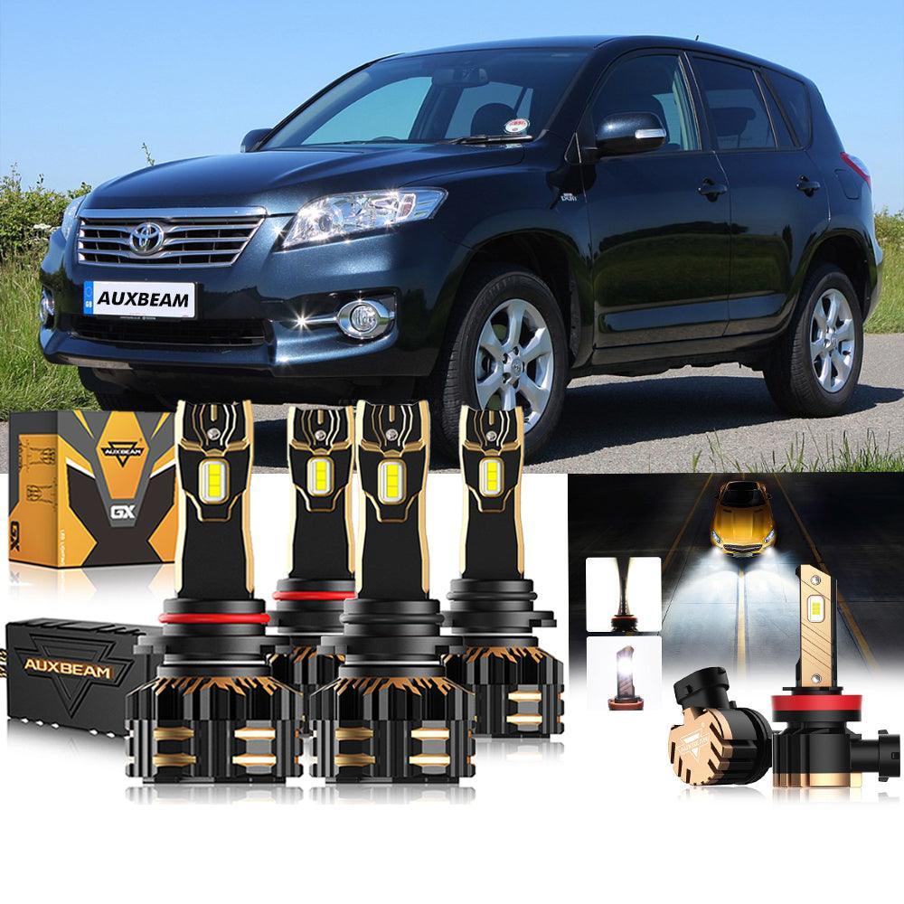pour 2006-2012 Toyota RAV4 9005 9006 Ampoules de phare LED Bundle