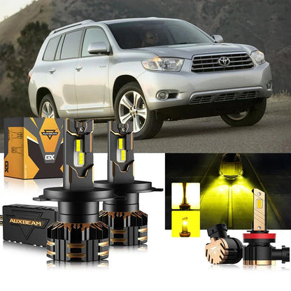 H4 Ampoules de phare LED pour Toyota Highlander 2008–2010 – vue 11 – NOVADOMIO