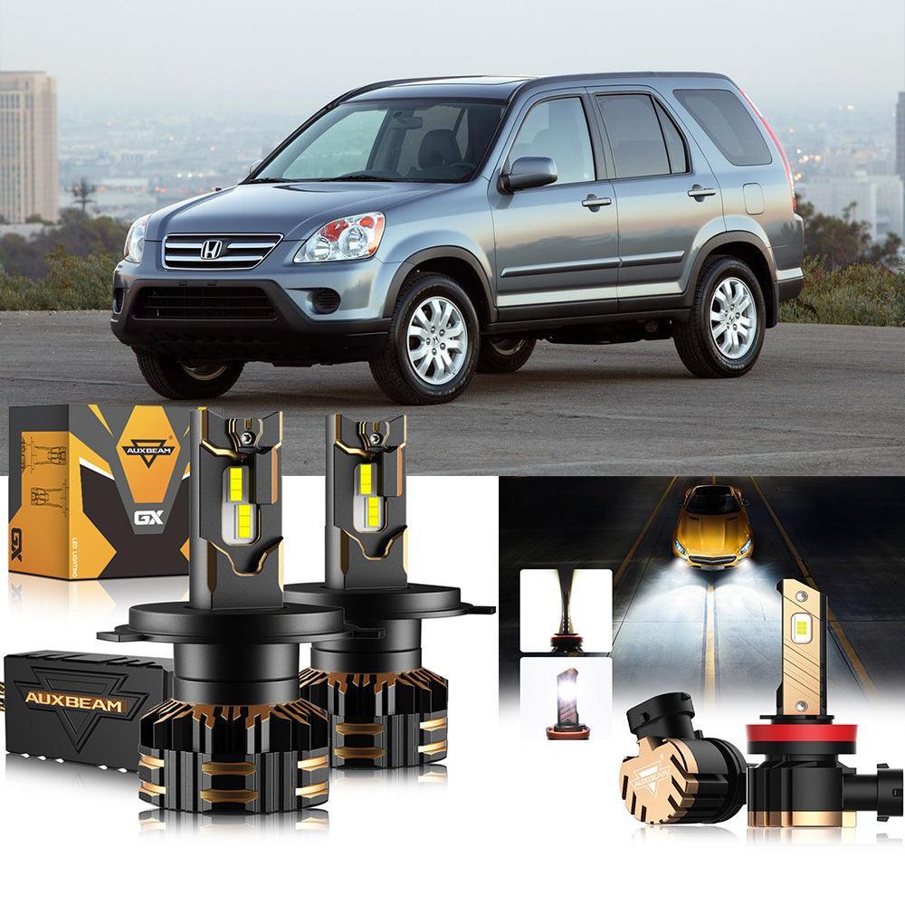 pour 2002-2004 Honda CR-V H4 Ampoules de phare LED