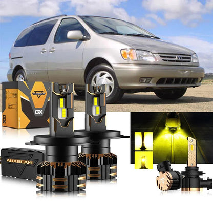 H4 Ampoules de phare LED pour Toyota Sienna 2001–2003 – vue 11 – NOVADOMIO