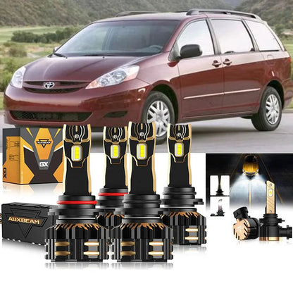 Kit d’ampoules LED de phare 9005 9006 pour Toyota Sienna 2006–2010 – NOVADOMIO