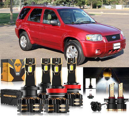 pour 2007 Ford Escape H4 Ampoules de phare LED Bundle – NOVADOMIO