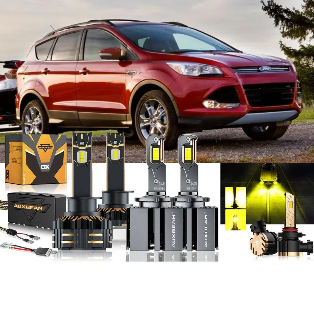 pour 2013-2016 Ford Escape H1 D3S Ampoules de phare LED Bundle avec HID Headlamps – vue 11