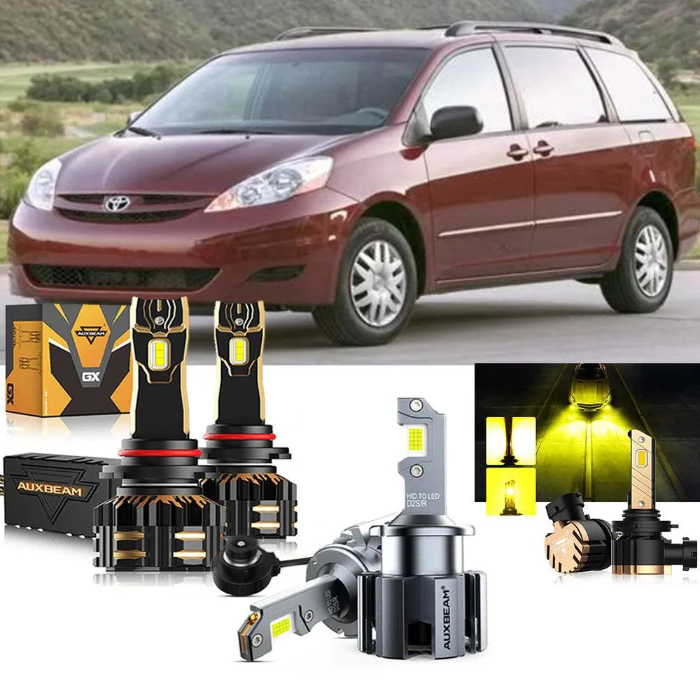 pour 2006-2010 Toyota Sienna 9005 D2S Ampoules de phare LED Bundle – vue 11