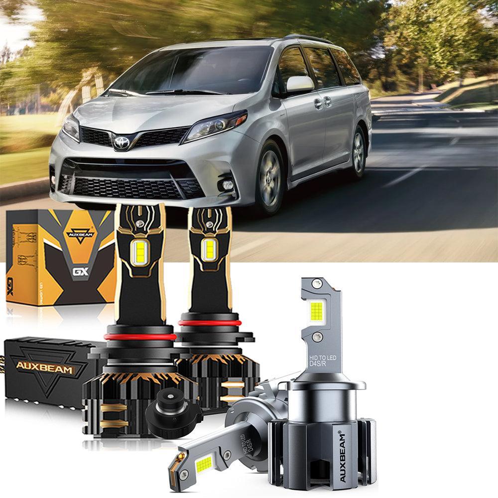 pour 2020 Toyota Sienna 9005 D4S Ampoules de phare LED Bundle – vue 12