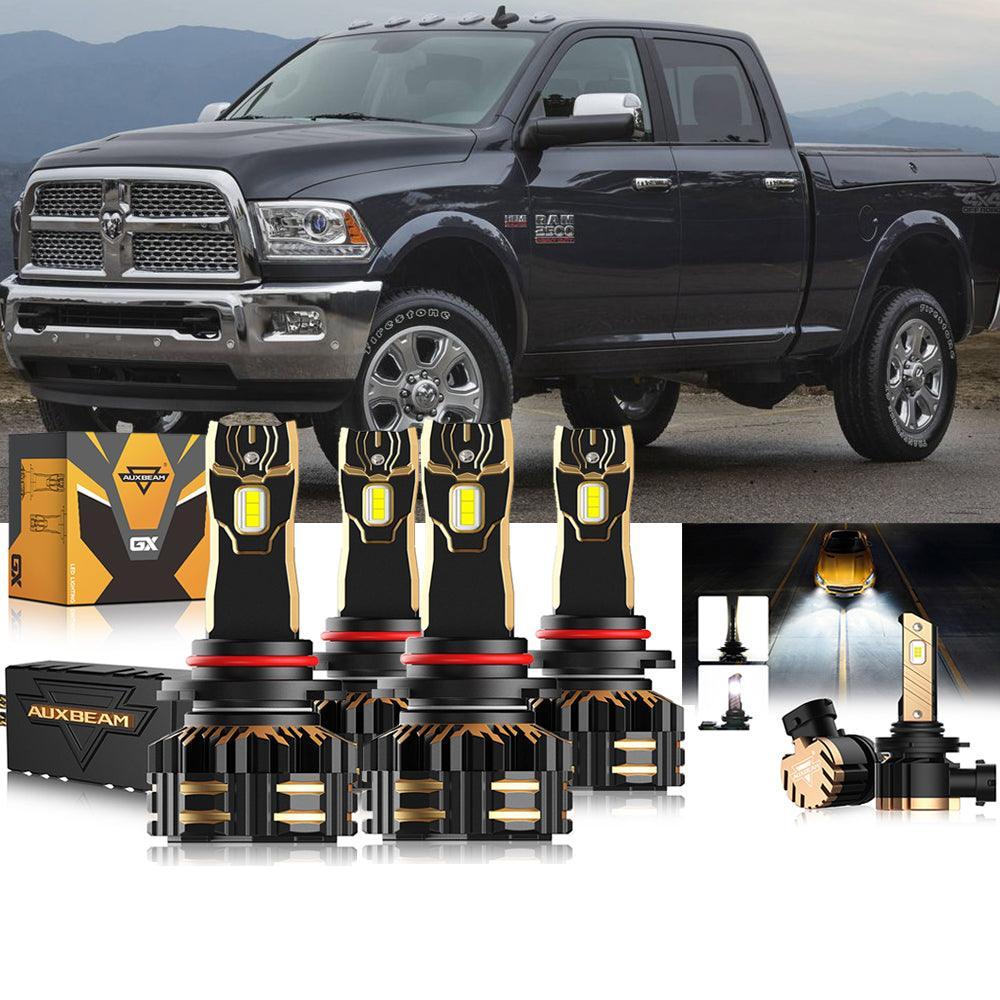 pour 2016-2017 Ram 2500 (avec projector-type headlights) 9005 9005 LED Headlights Bulbs Bundle