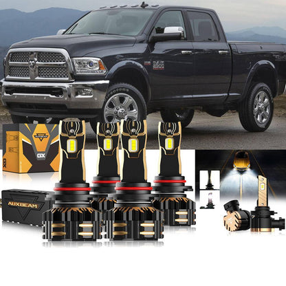 Kit ampoules LED 9005 feux de route / croisement – Ram 2500 2016-2017 avec phares type projecteur – NOVADOMIO