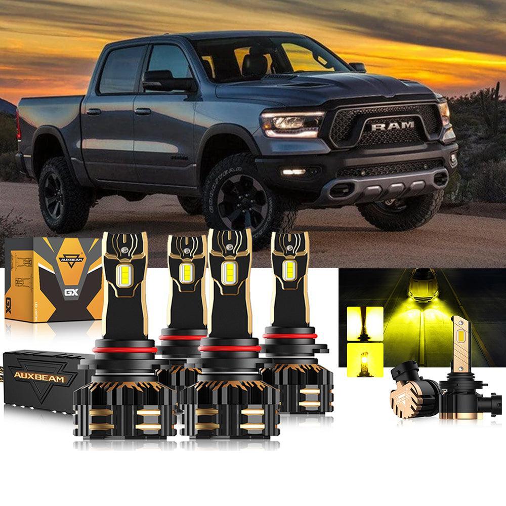 pour 2018-2019 Ram 1500 (avec projector-type headlights) 9005 9005 Ampoules de phare LED Bundle – vue 13