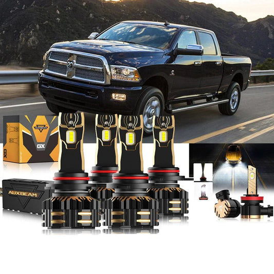pour 2013-2015 Ram 2500 (avec projector-type headlights) 9005 9012 Ampoules de phare LED Bundle
