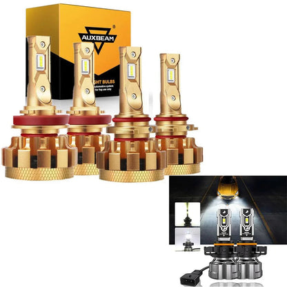 Kit d’ampoules LED feux de route/croisement F-16 Plus série CAN-bus intégré 14 000 lm pour GMC Sierra 3500 HD 2007–2014 – vue