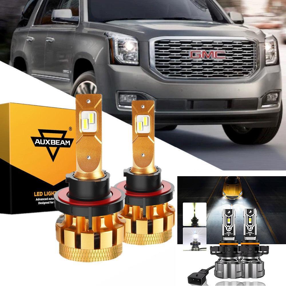 pour 2007-2014 Yukon XL 1500 F-16 Plus série Built-in Canbus Automotive Grade 14000LM Ampoules LED High Low Beam Bundle – vu…