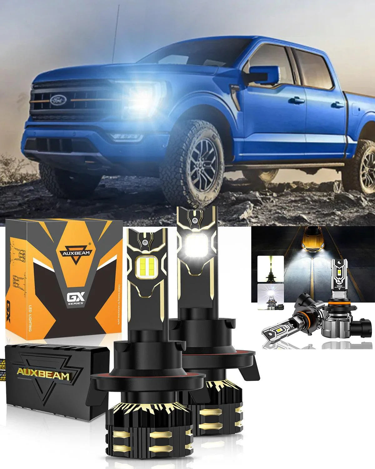 pour 2004-2012 Ford F-150 H13 Ampoules de phare LED – vue 24