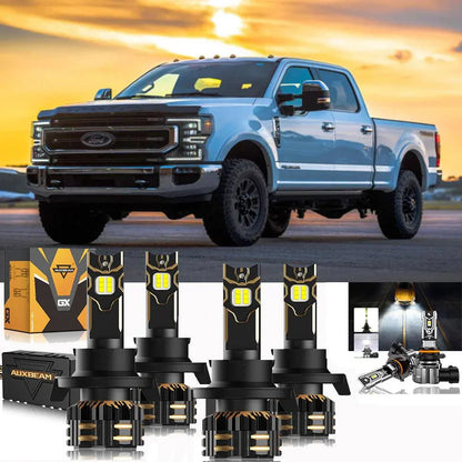 pour 2020 Ford F-250 Super Duty H13 Ampoules de phare LED Bundle – vue 24 – NOVADOMIO