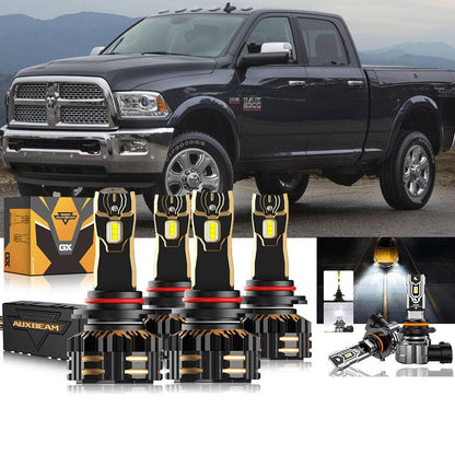 Kit ampoules LED 9005 feux de route / croisement – Ram 2500 2016-2017 avec phares type projecteur – vue 28 – NOVADOMIO