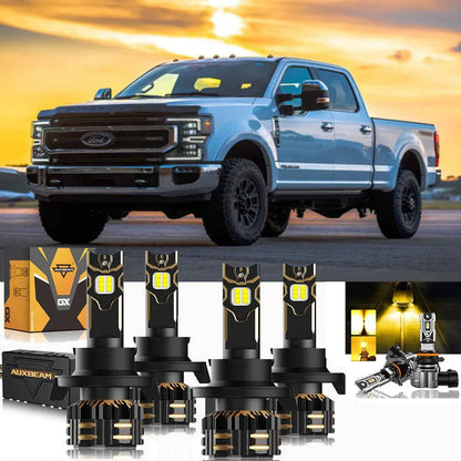 pour 2020 Ford F-250 Super Duty H13 Ampoules de phare LED Bundle – vue 25 – NOVADOMIO