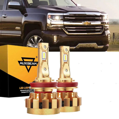 pour 2007-2019 Chevrolet Silverado 2500 HD F-16 Plus série CANbus intégré qualité automobile 14000LM Ampoules LED kit feux de