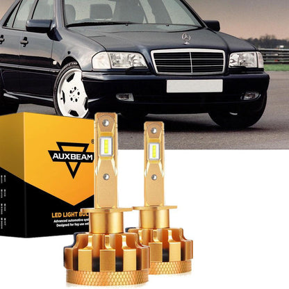 Kit d’ampoules LED feux de route/croisement pour Mercedes-Benz C43 AMG avec phares halogènes 2000 – vue 7 – NOVADOMIO