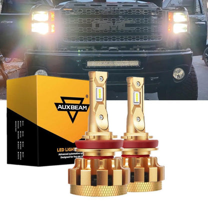 Kit d’ampoules LED feux de route/croisement F-16 Plus série CAN-bus intégré 14 000 lm pour GMC Sierra 2500 HD 2007–2014 – vue