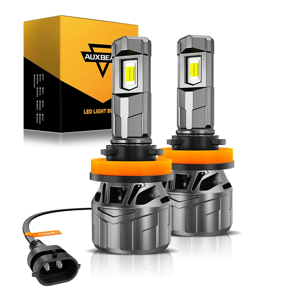 1:1 format compact F18 série 22000LM 100W Ampoules de phare LED 6500K blanc froid