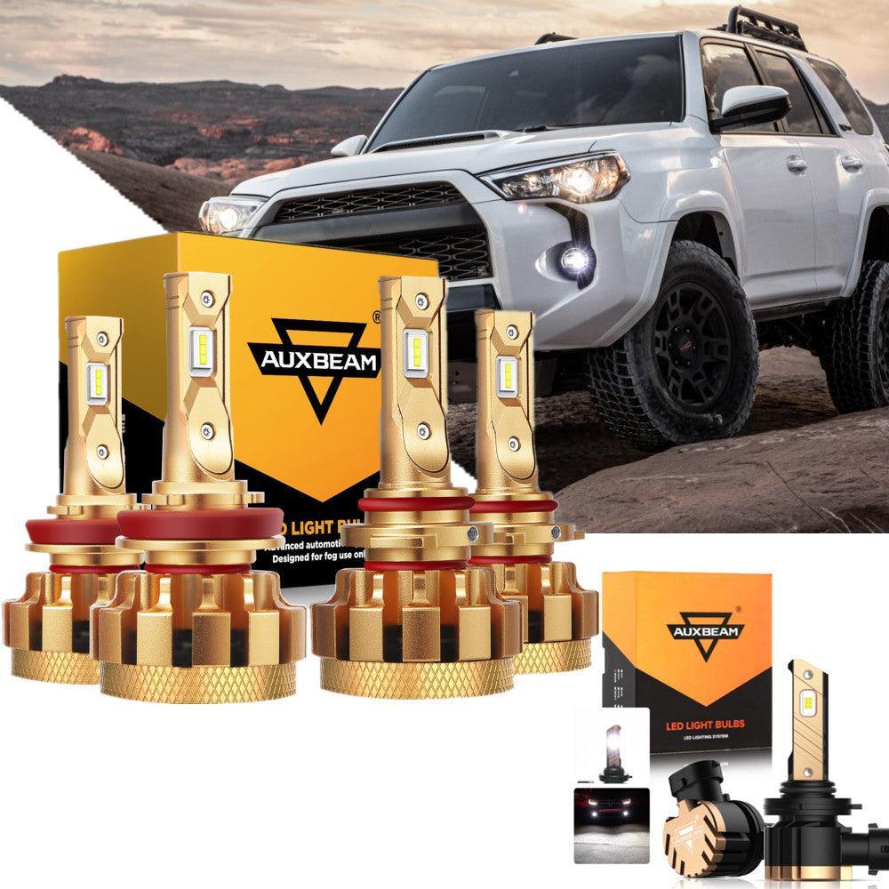 pour 2006-2009 Toyota 4Runner F-16 Plus série Built-in Canbus Automotive Grade 14000LM Ampoules LED High Low Beam Bundle