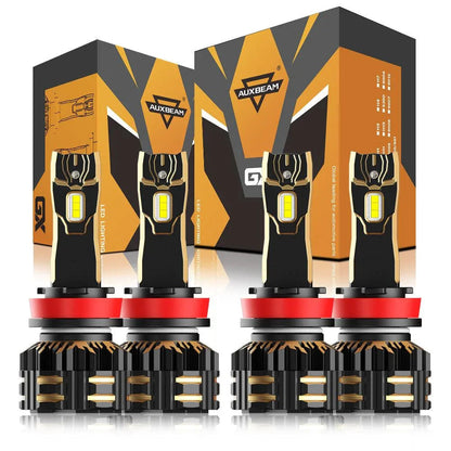 H11/H9/H8/H16JP Ampoules de phare LED 120W 25000LM GX série Brightest 6500K blanc froid – 2 ampoules – vue 12 – NOVADOMIO