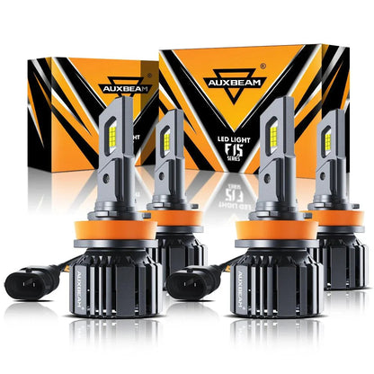 H11+H11 Ampoules de phare LED 90W 20000LM F15 série 20% Smaller Size 6500K blanc froid – 4 ampoules – NOVADOMIO