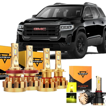 pour 2007-2012 GMC Acadia F-16 Plus série CANbus intégré qualité automobile 14000LM Ampoules LED kit feux de route /
