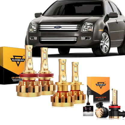 Kit d’ampoules LED feux de route/croisement F-16 Plus série CAN-bus intégré 14 000 lm pour Ford Fusion 2018–2020 – NOVADOMIO